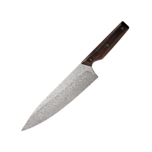 OEM DK-QRDF Series Ebony Wood Handle Coreless Damascus VG10 Steel 8''Kitchen Knife