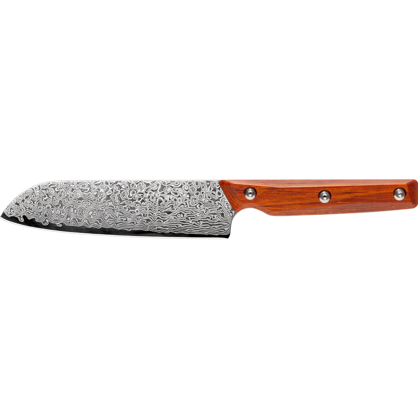 OEM DK-QRD Series Rosewood Handle Damascus VG10 Steel 6" Santoku Knife