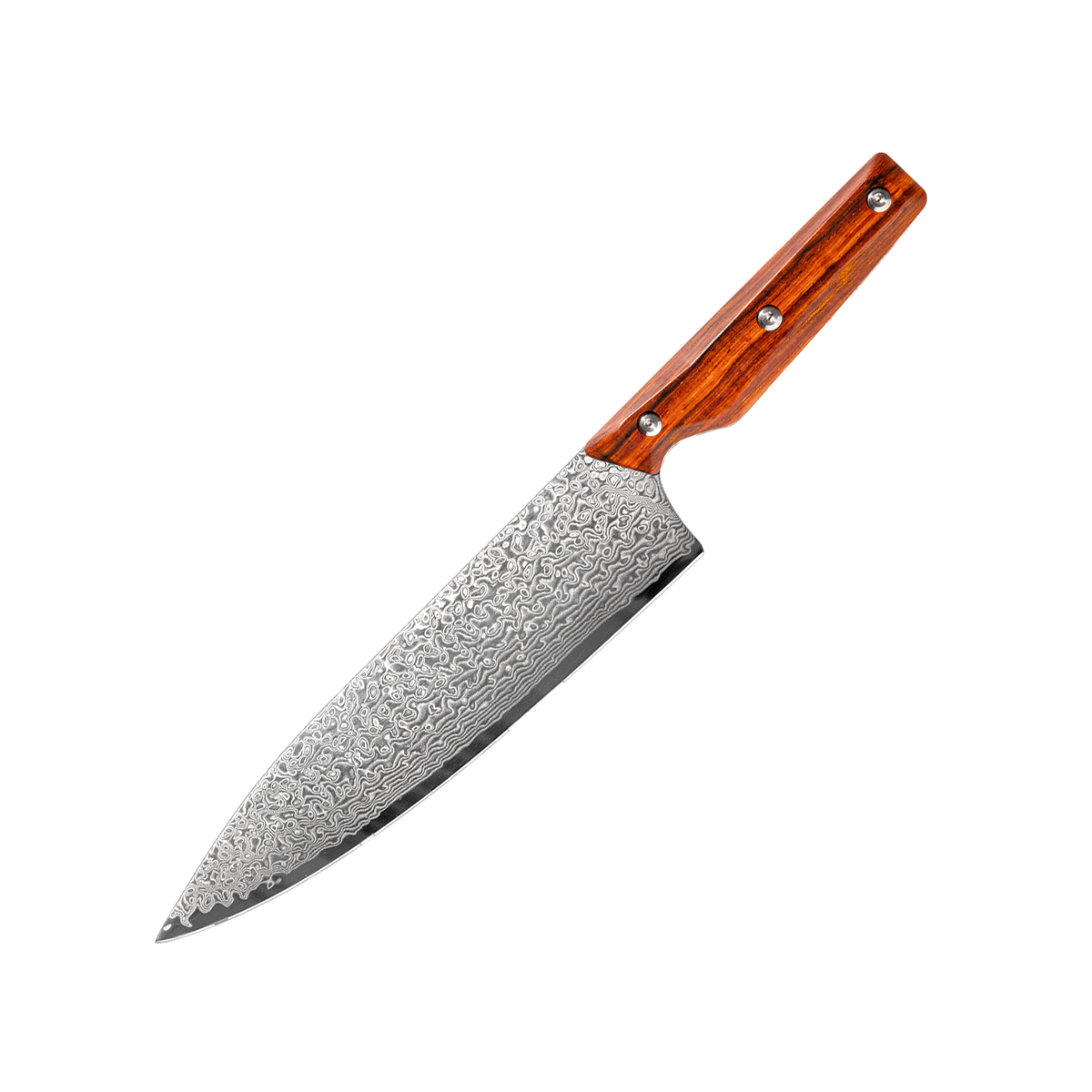 OEM DK-QRD Series Rosewood Handle Damascus VG10 Steel 8" Kitchen Knife