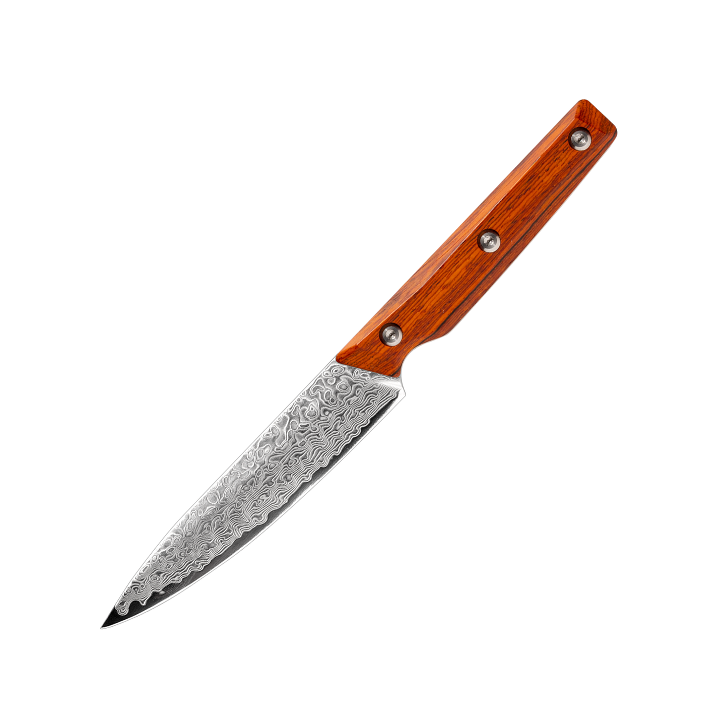 OEM DK-QRD Series Rosewood Handle Damascus VG10 Steel 5" Utility Knife