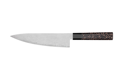 CRYSTAL Series Imported Japanese Damascus AUS10 3 Layers Steel Resin with Copper Wires Handle Chef Knife Knife Set