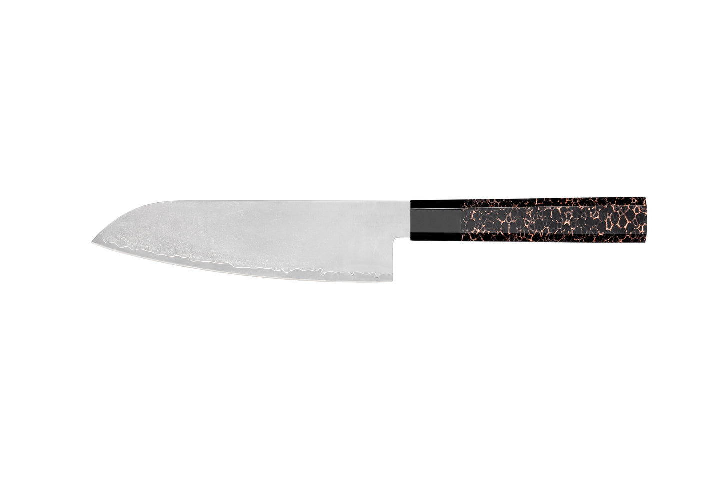 CRYSTAL Series Imported Japanese Damascus AUS10 3 Layers Steel Resin with Copper Wires Handle Chef Knife Knife Set