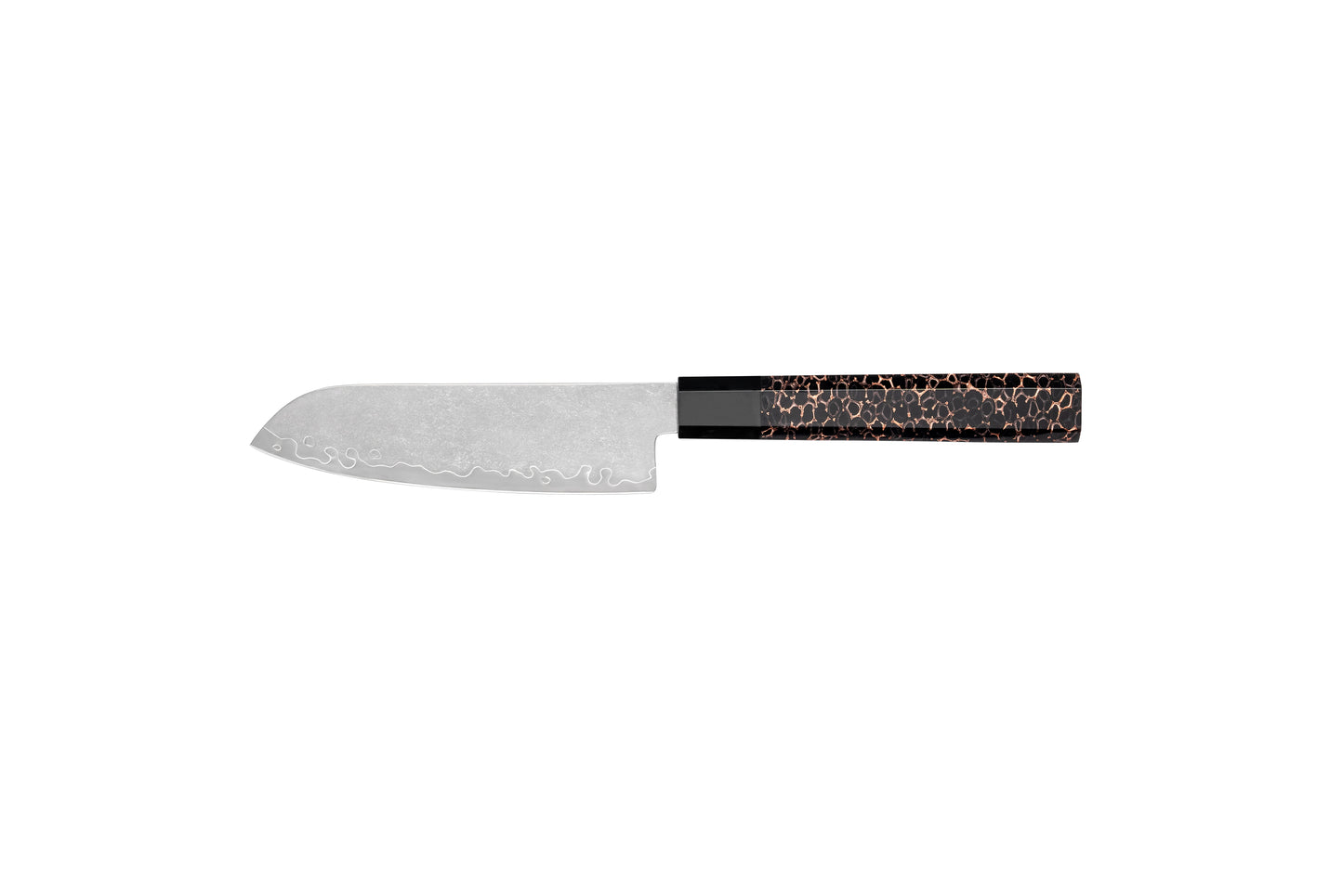 CRYSTAL Series Imported Japanese Damascus AUS10 3 Layers Steel Resin with Copper Wires Handle Chef Knife Knife Set