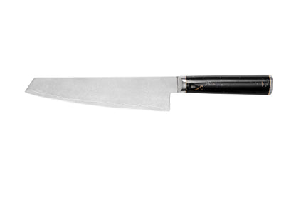 NOVA Series Imported Japanese Damascus AUS10 Steel, 3 Layers Blade Black Resin with Colors Handle Chef Knife Knife Set