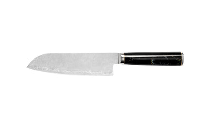 NOVA Series Imported Japanese Damascus AUS10 Steel, 3 Layers Blade Black Resin with Colors Handle Chef Knife Knife Set