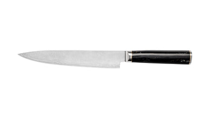NOVA Series Imported Japanese Damascus AUS10 Steel, 3 Layers Blade Black Resin with Colors Handle Chef Knife Knife Set