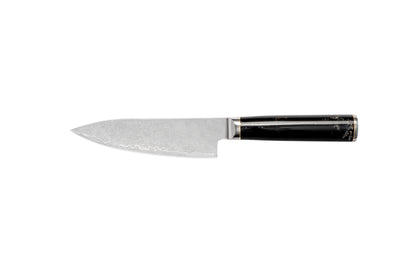 NOVA Series Imported Japanese Damascus AUS10 Steel, 3 Layers Blade Black Resin with Colors Handle Chef Knife Knife Set