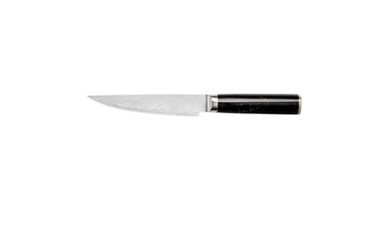 NOVA Series Imported Japanese Damascus AUS10 Steel, 3 Layers Blade Black Resin with Colors Handle Chef Knife Knife Set