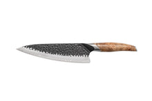 ELA Series Imported Japanese Damascus AUS10 3 Layers Steel Stabilized Birch Wood Handle Chef Knife Knife Set