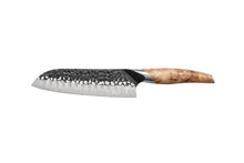 ELA Series Imported Japanese Damascus AUS10 3 Layers Steel Stabilized Birch Wood Handle Chef Knife Knife Set