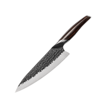 ELA Series Imported Japanese Damascus AUS10 3 Layers Steel Ebony Wood Handle Chef Knife Knife Set Knife Set