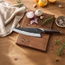 ELA Series Imported Japanese Damascus AUS10 3 Layers Steel Ebony Wood Handle Chef Knife Knife Set Knife Set