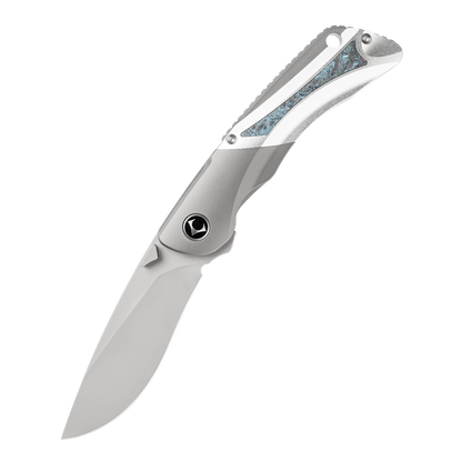 LAN Series Liner Lock Titanium Alloy Handle 154CM Steel 205mm Outdoor Knife