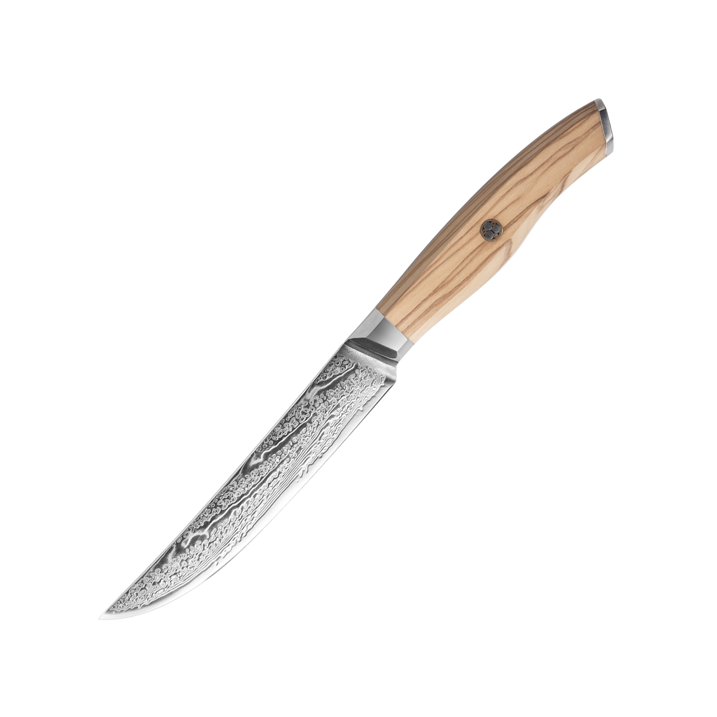 OEM SK-MK Series Olive Wood Handle Damascus VG10 Steel 5''Steak Knife Set