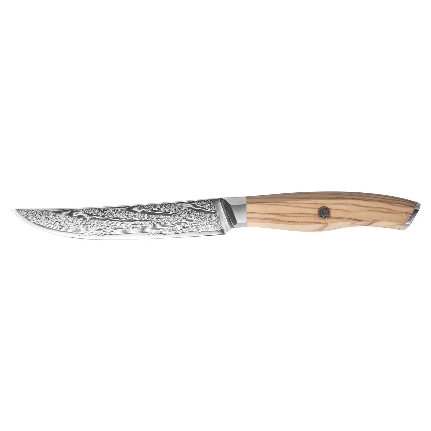 OEM SK-MK Series Olive Wood Handle Damascus VG10 Steel 5''Steak Knife Set